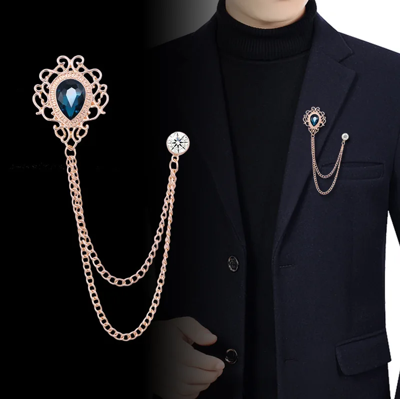 Men'S Accessories And Jewelry - جديد خمر شرابة سلسلة حجر الراين