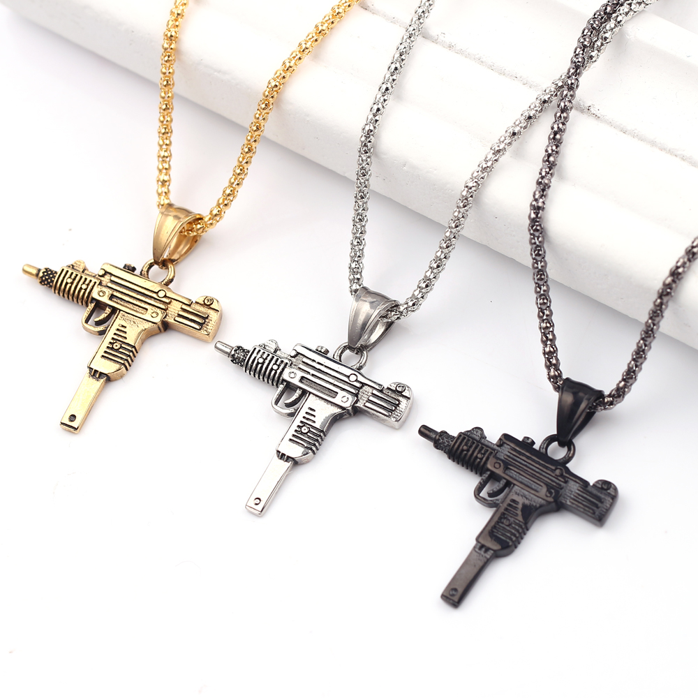قلادة على شكل مسدس أوزي - مجوه - مراجعة Men'S Accessories And Jewelry وسعره
