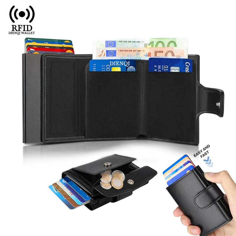 حافظة بطاقات عمل معدنية حامل ب - مراجعة Coin Holder Men وسعره