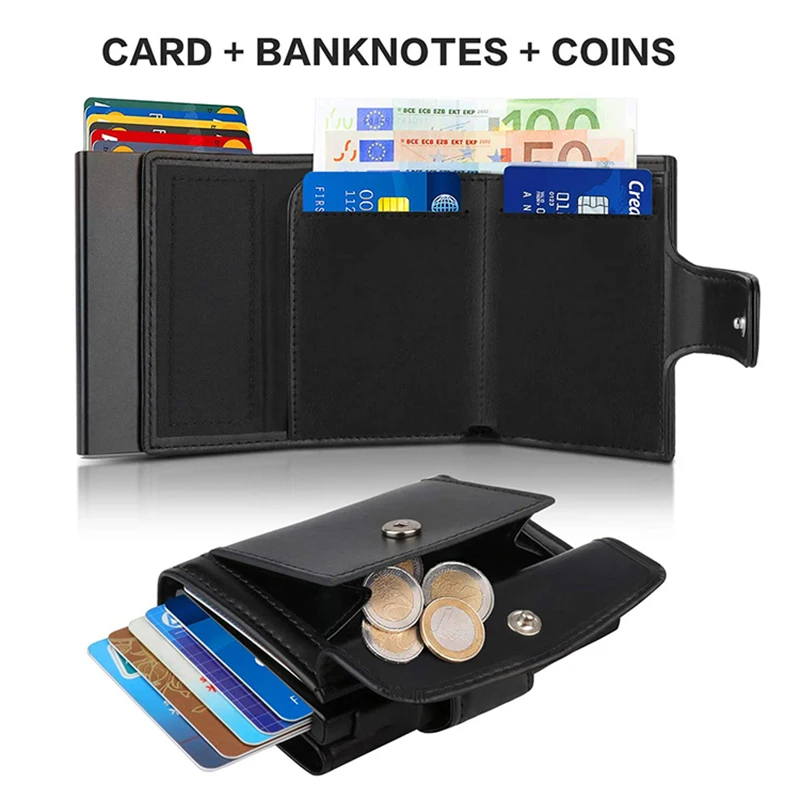 حافظة بطاقات عمل معدنية حامل ب - مراجعة Coin Holder Men وسعره
