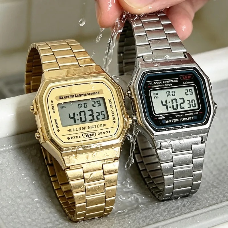 ساعة يد F91W مقاومة للماء بتصم - مراجعة Men'S Accessories Display وسعره