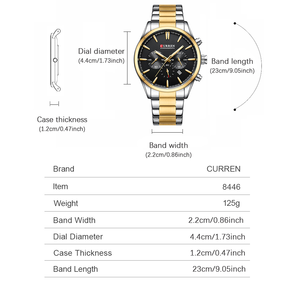 CURREN ساعات كوارتز كرونو رياض - مراجعة Men'S Accessories And Jewelry وسعره