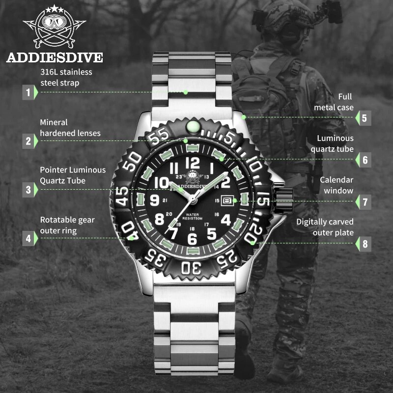 ساعة Dadies للغوص للرجال عرض غ - مراجعة Men'S Accessories Display وسعره