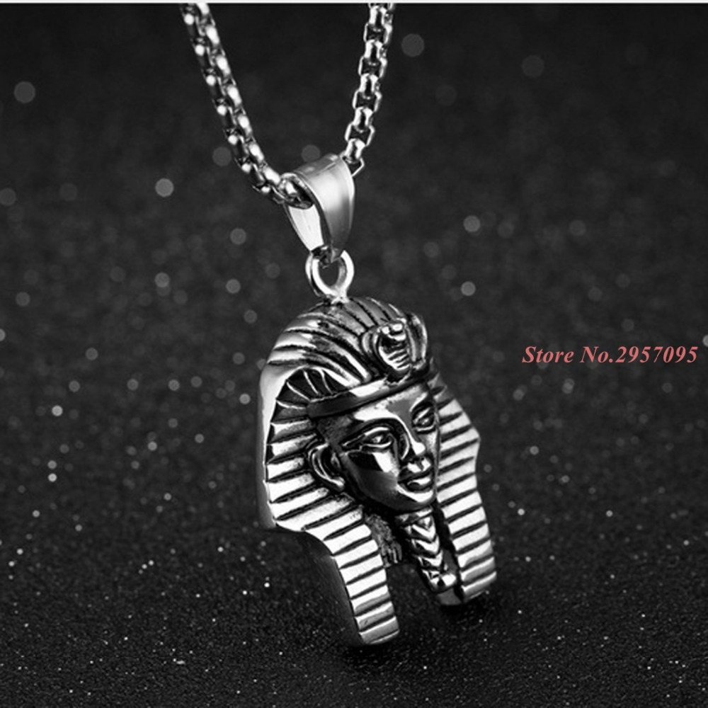 قلادة عتيقة على شكل فرعون مصري - مراجعة Men'S Accessories Jewelry Egypt وسعره