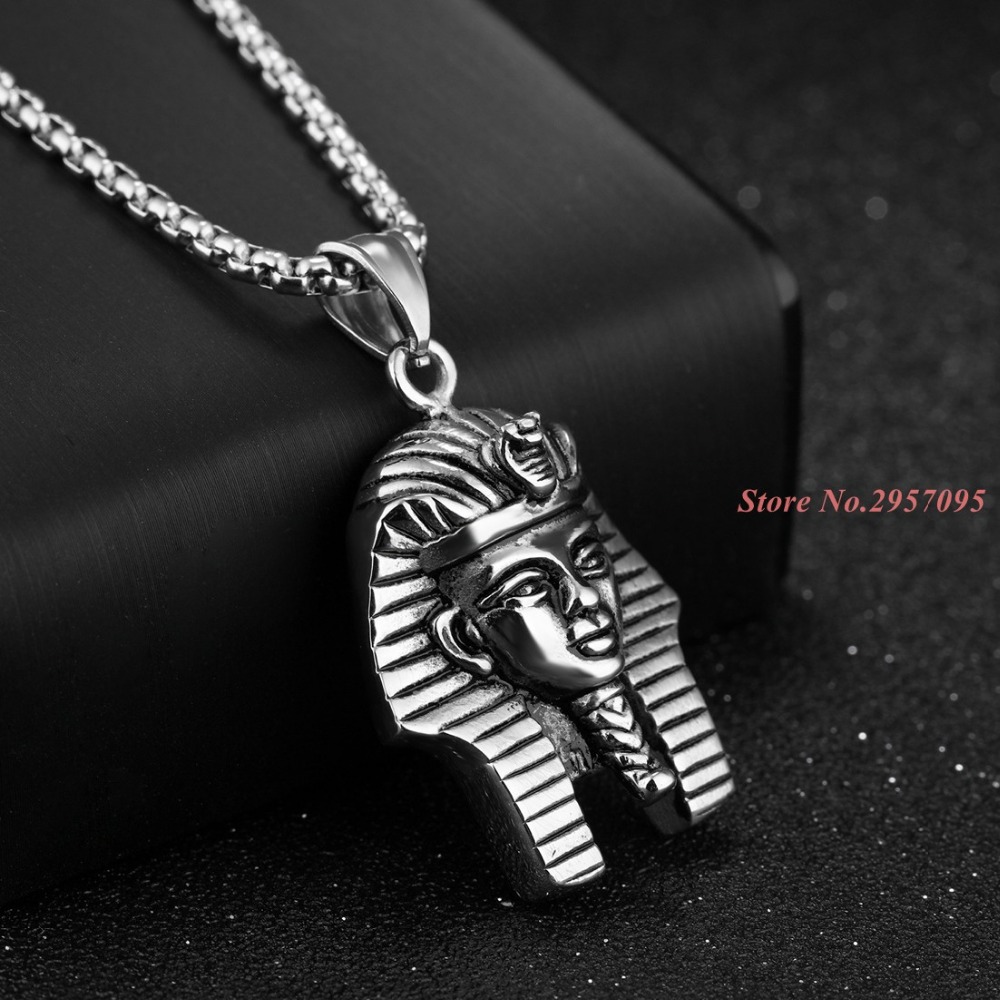 قلادة عتيقة على شكل فرعون مصري - مراجعة Men'S Accessories Jewelry Egypt وسعره