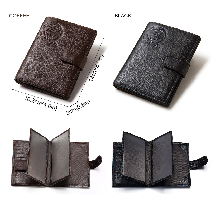 KAVIS محفظة جلدية أصلية للرجال - مراجعة Coin Holder Men وسعره